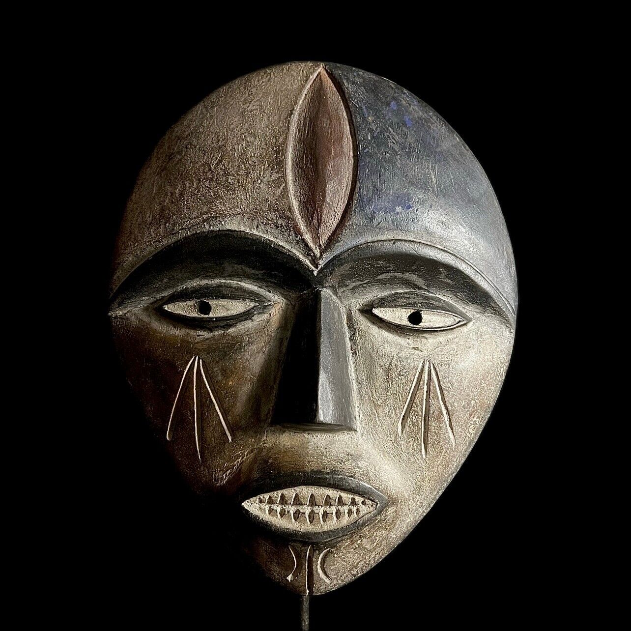 African Masks Home Décor Wood Hand Carved Wall Hanging Lega Mask-G1986