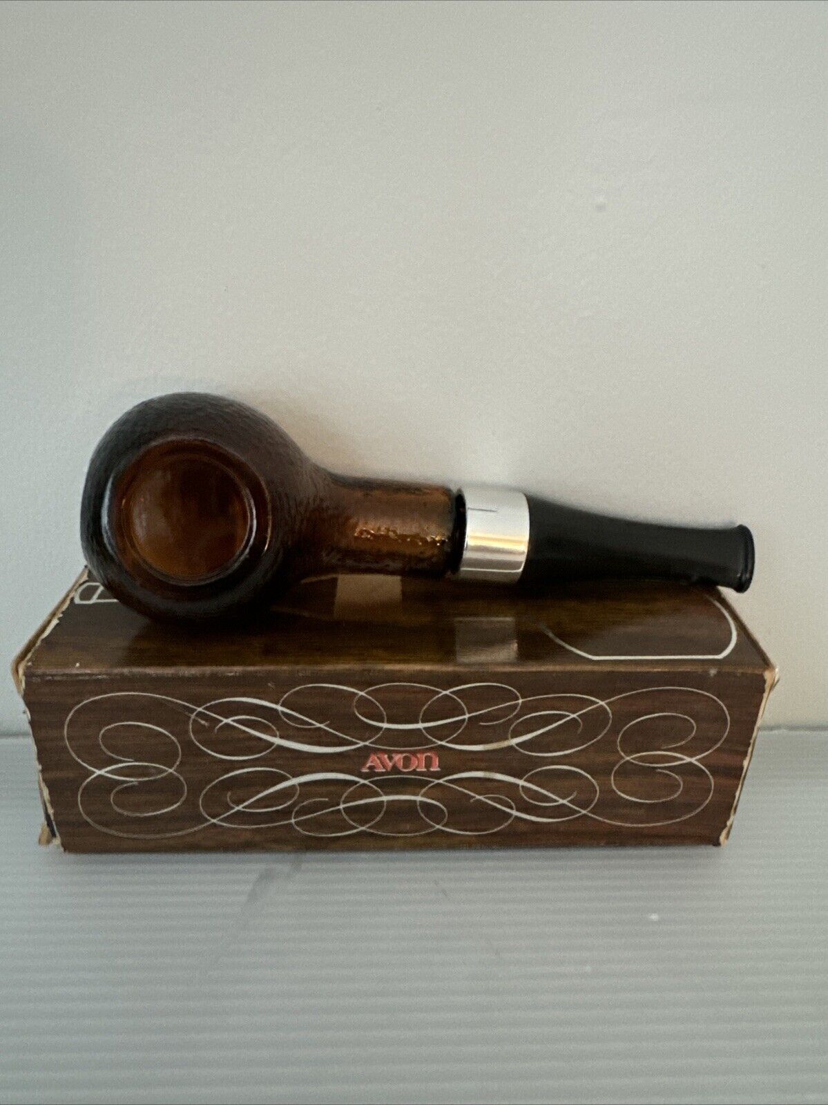 1972 Vintage Avon Pipe Full Tai Winds Aftershave Bottle Empty