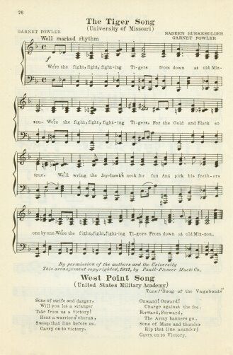 UNIVERSITY OF MISSOURI Vintage Song Sheet c 1931 \
