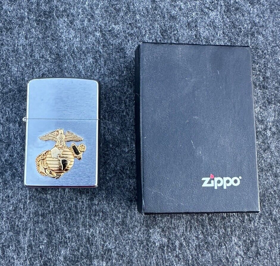 New Zippo U.S.M.C. Marine Corps EGA Emblem Lighter