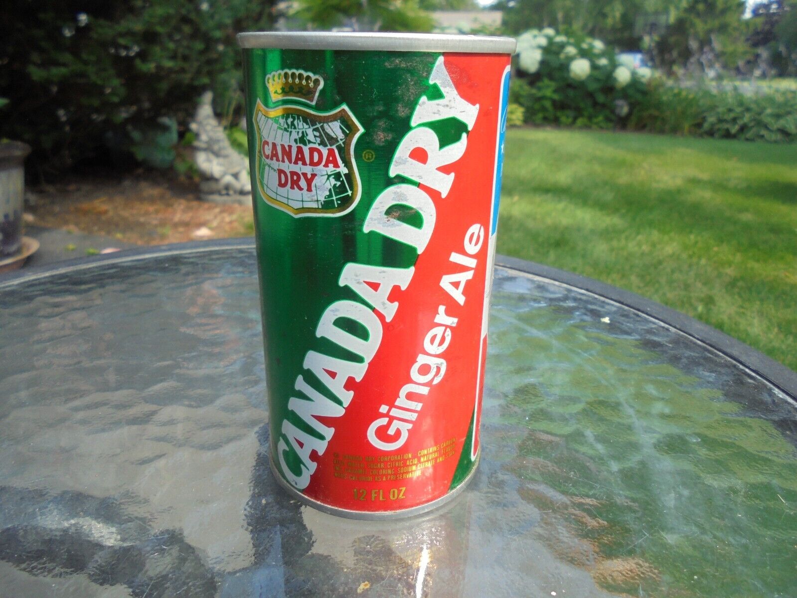 Canada Dry Ginger Ale Bicentennial Patriot Series Hancock Straight Steel Can