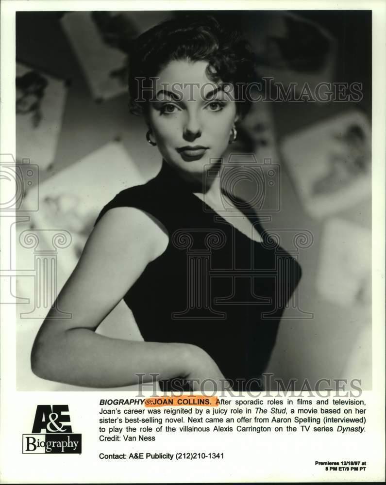 1997 Press Photo Actress Joan Collins Featured in \
