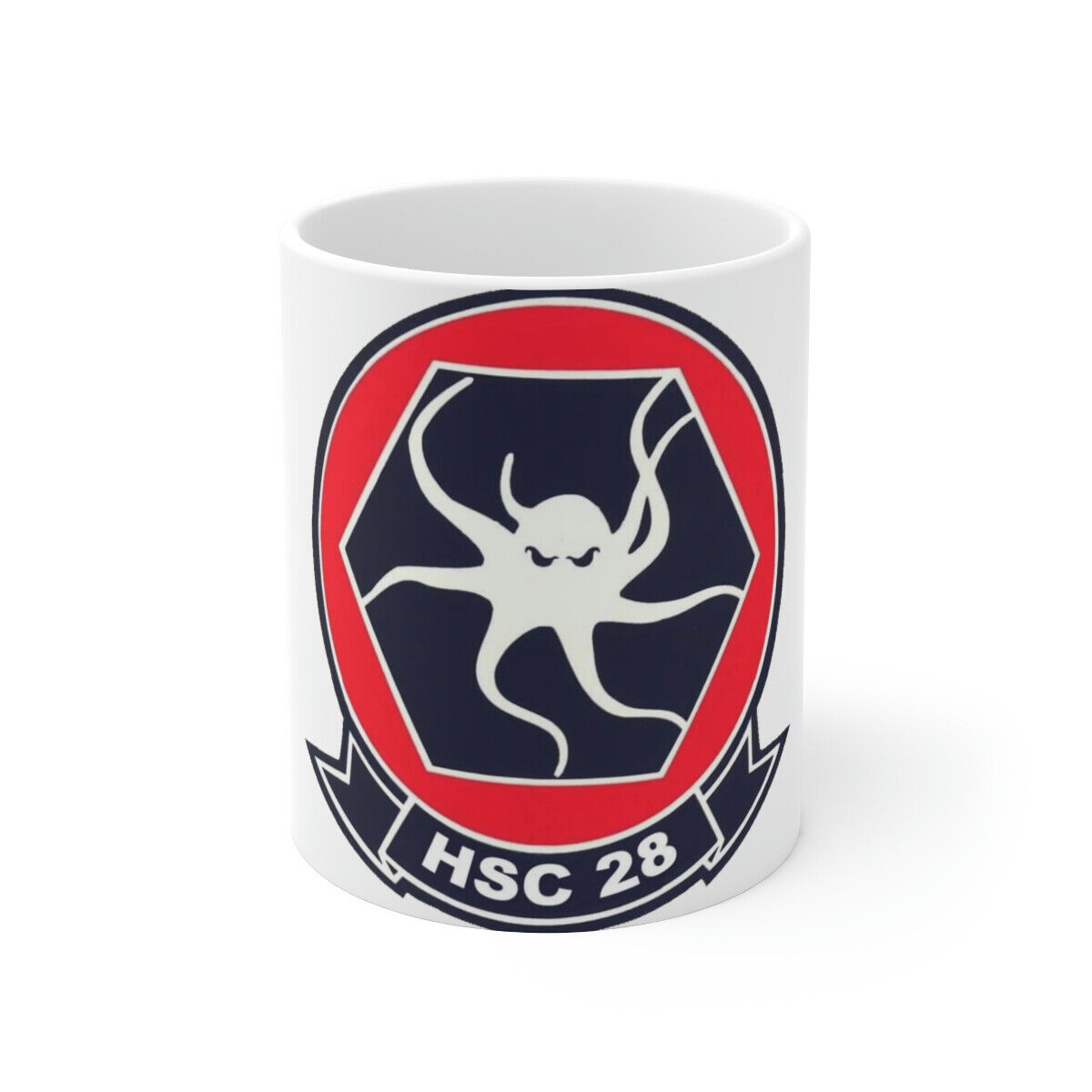 HSC 28 (U.S. Navy) White Coffee Cup 11oz
