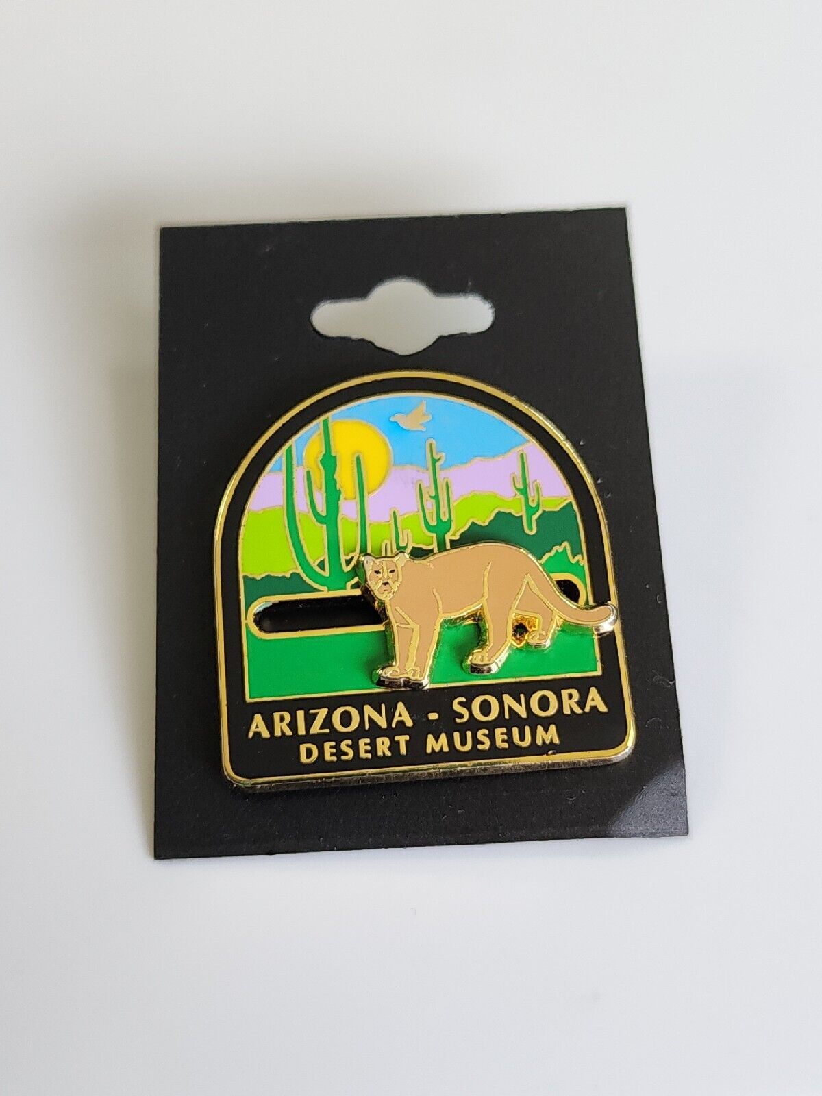 Arizona - Sonora Desert Museum Travel Souvenir Lapel Pin Movable Slider