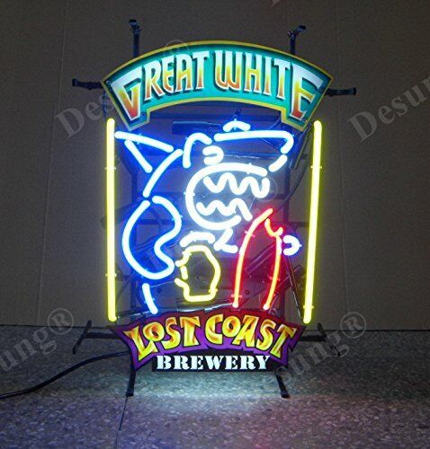 New Great White Lost Coast Brewery Neon Sign 24\