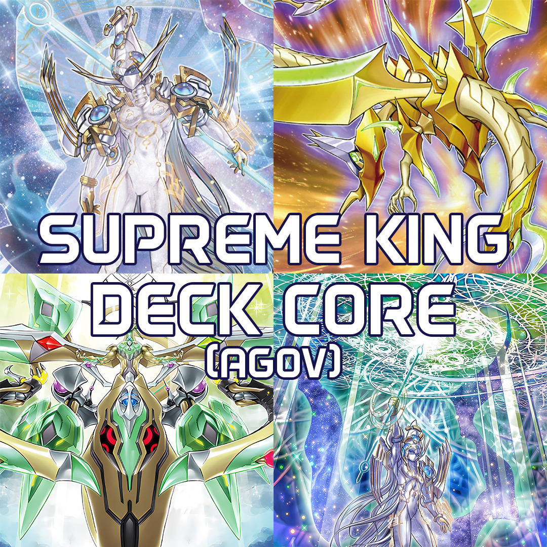 YuGiOh Supreme King Complete Deck Core Bundle 21 Cards AGOV