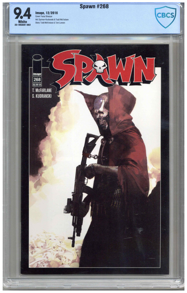Spawn  # 268   CBCS   9.4   NM   White pages    12/2016    See photos
