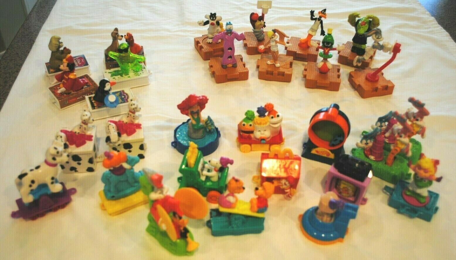 McDonald\'s 1990s train pieces, LOT OF 29, from various sets, Happy Meal