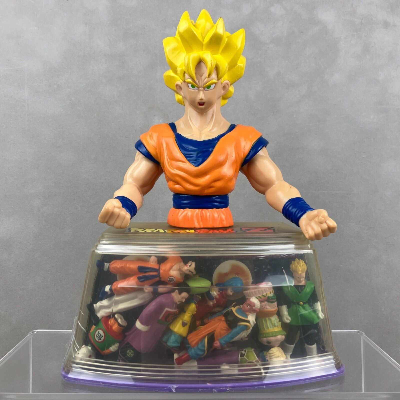 SEALED 1989 AB Toys Dragon Ball Z Goku Bust Super Guerriers Mini Figure Set