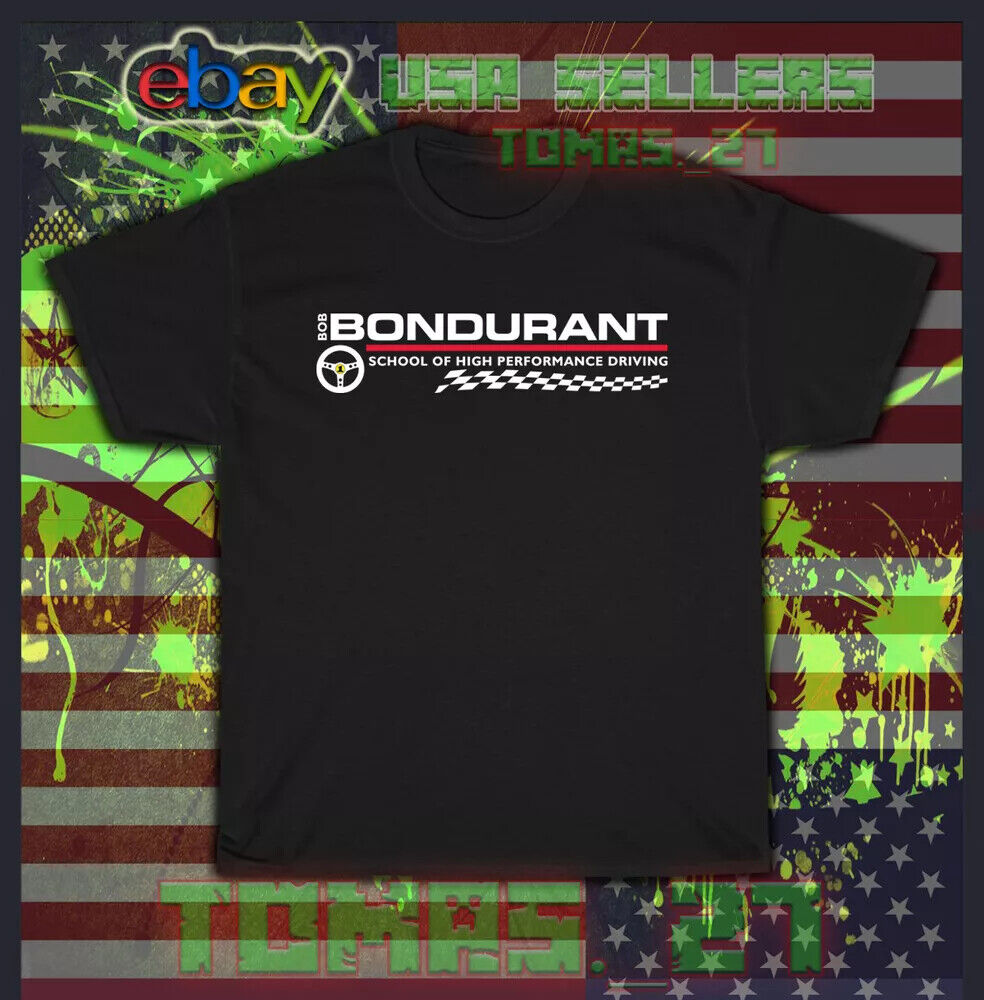 Bob Bondurant Racing School Men\'s T-Shirt American Brand T-Shirt Size S-5XL
