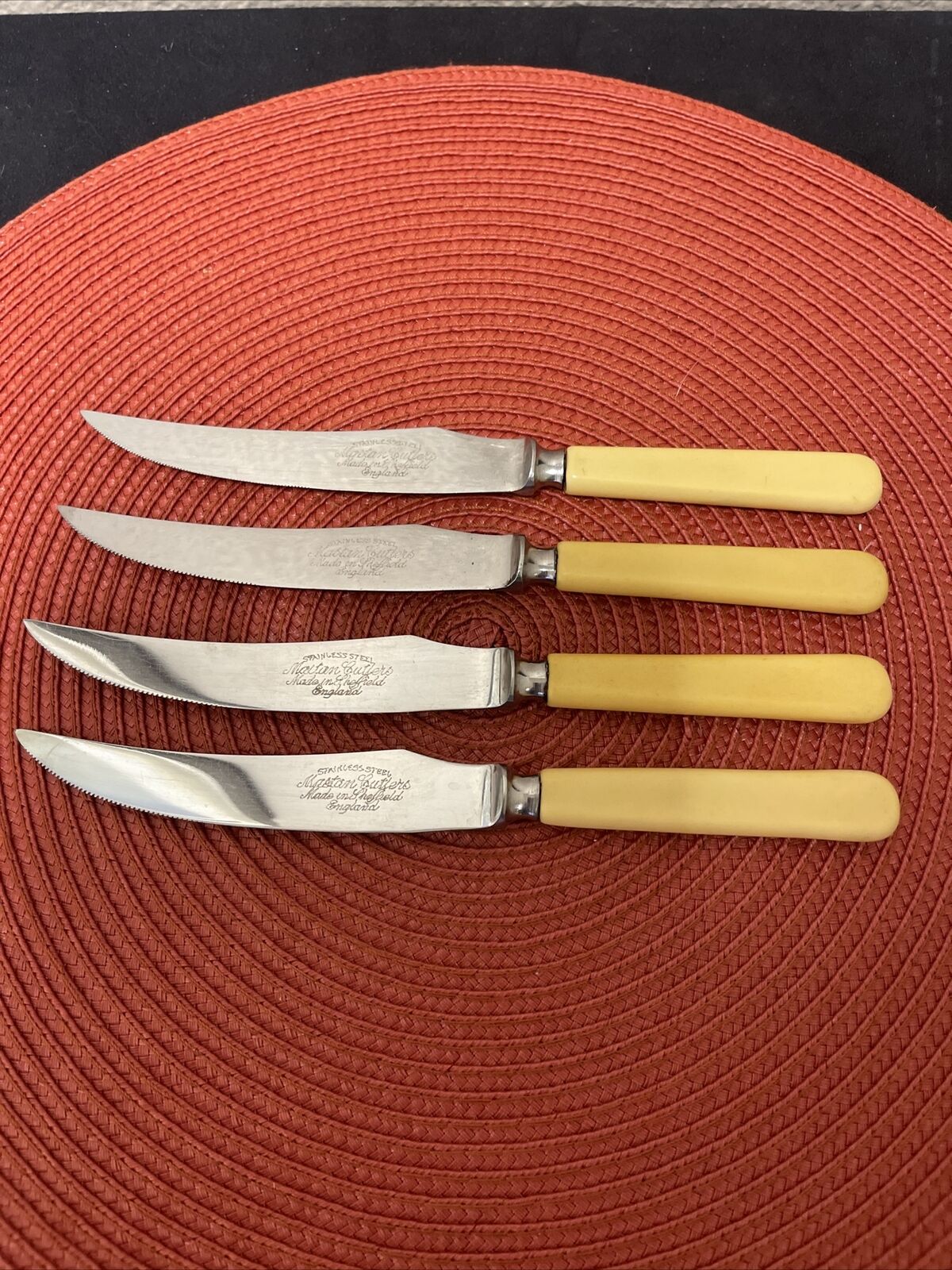 Vintage Set of 4-Mastan Cutlers Sheffield England Knives