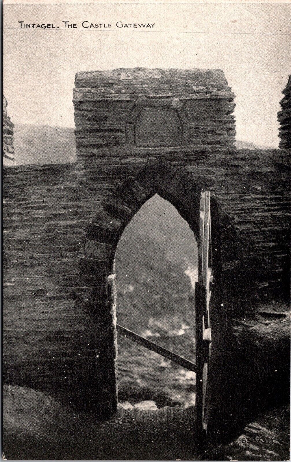 Vtg Tintagel Cornwall England The Castle Gateway King Arthur\'s Postcard