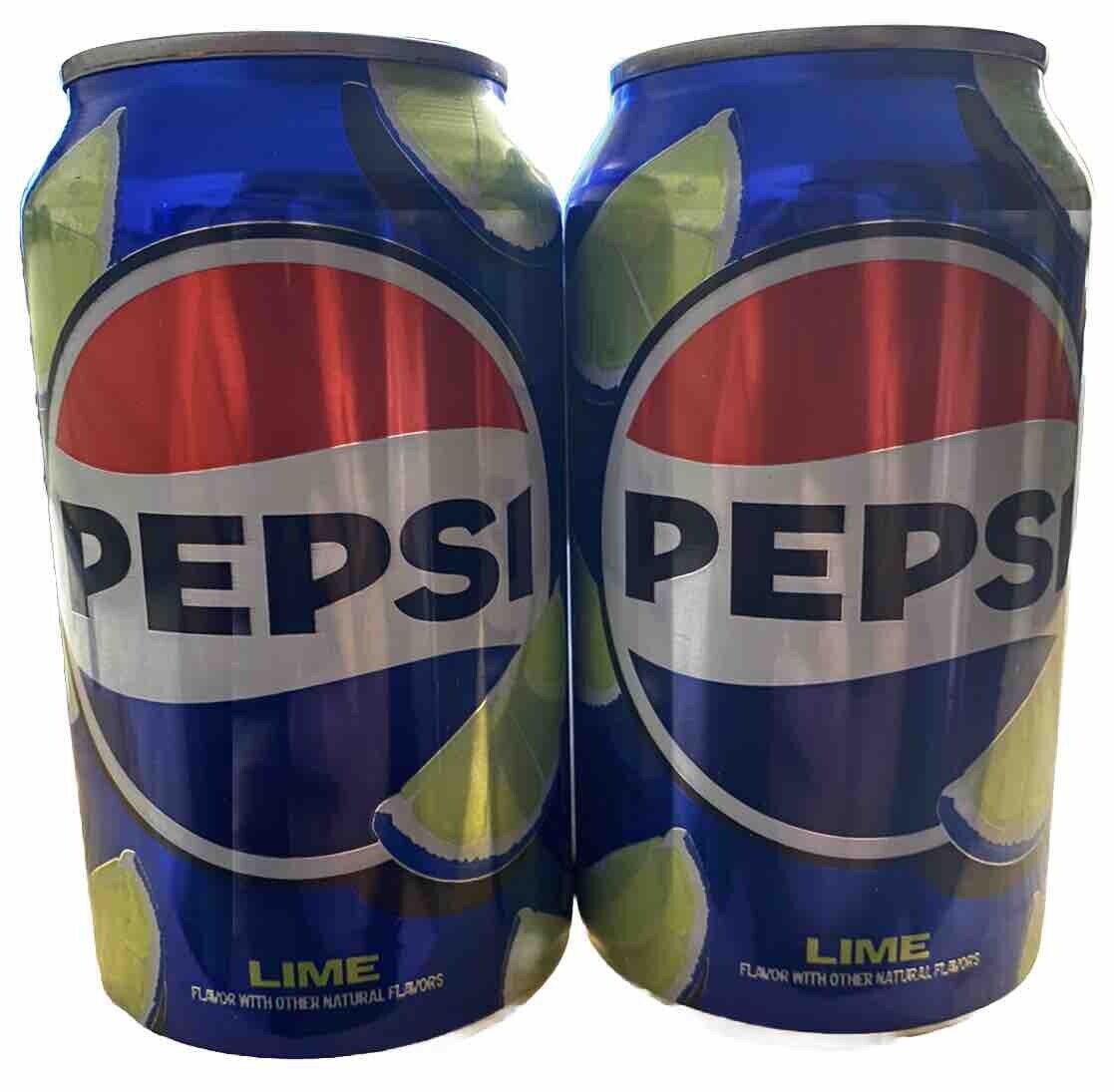 BRAND NEW LIMITED EDITION RARE PEPSI LIME FLAVORED SODA (2 CANS) 12 FL OZ 335 ML