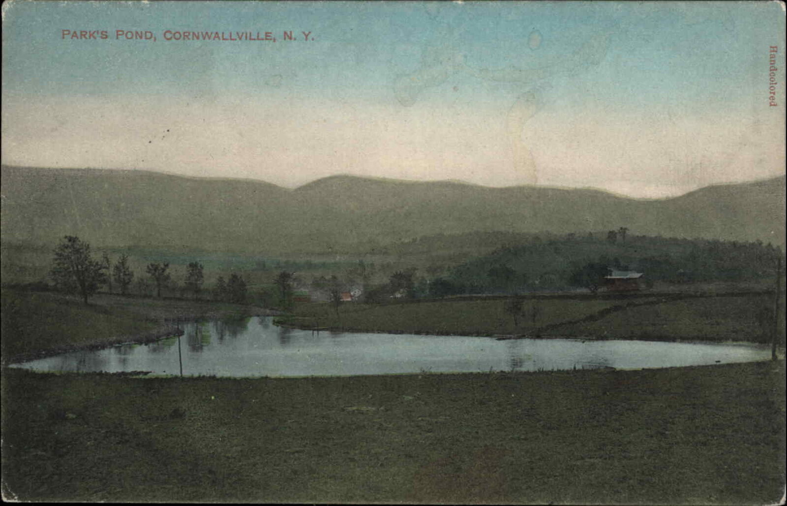 Cornwallville New York NY Park\'s Pond c1910 Vintage Postcard