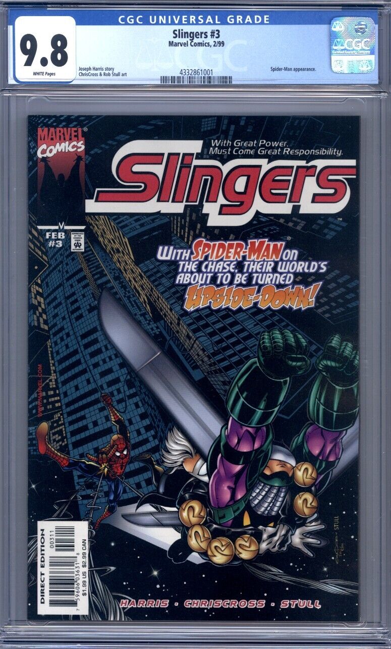 Slingers #3  Marvel Comics (1999) Spider-Man   One of Only Three CGC 9.8