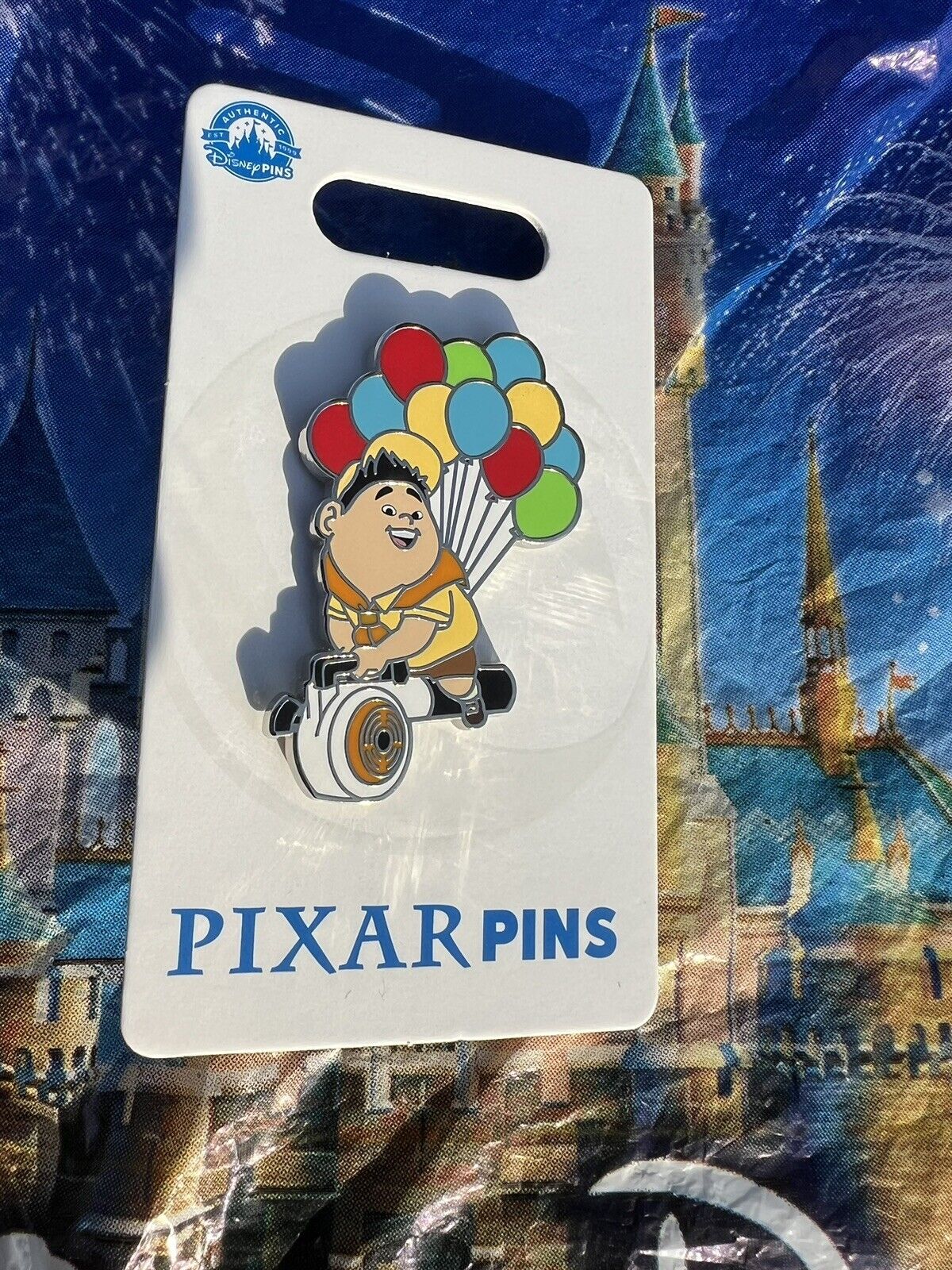 Disney Parks Pixar Up Russell Leaf Blower Balloons 2024 Pin Open Edition