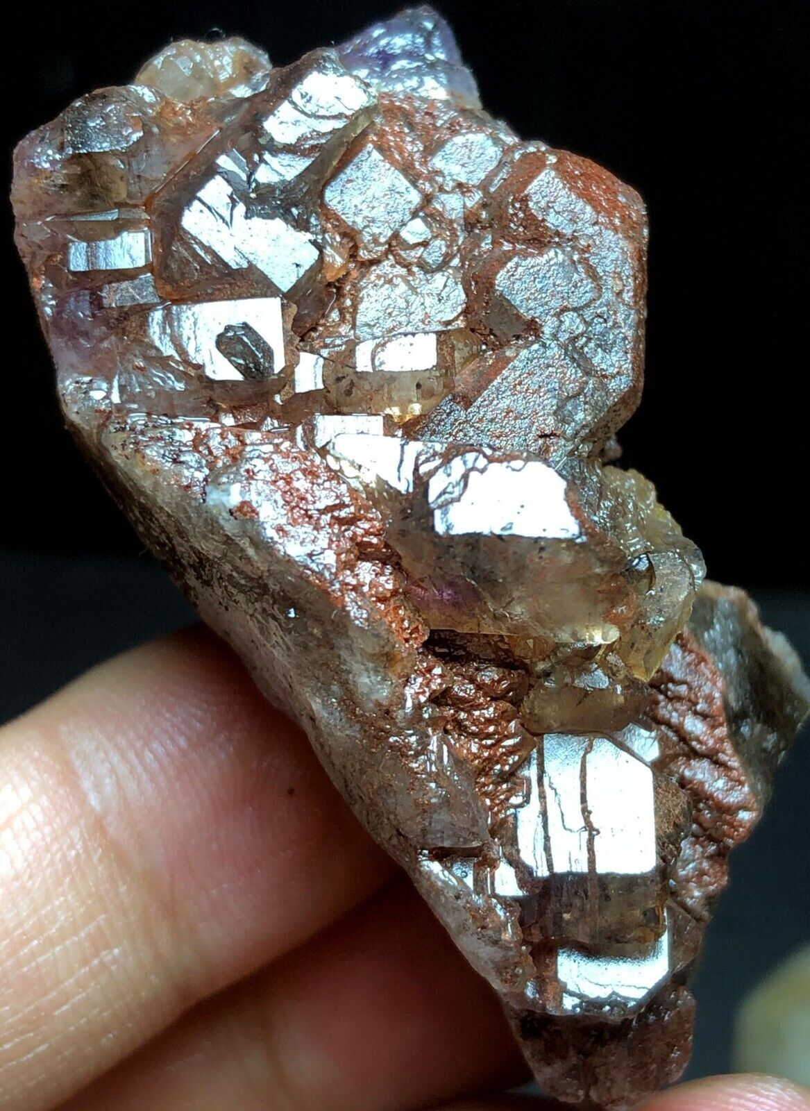 37g 1PC Super Seven Skeletal Amethyst Quartz Crystal Zambia  j461