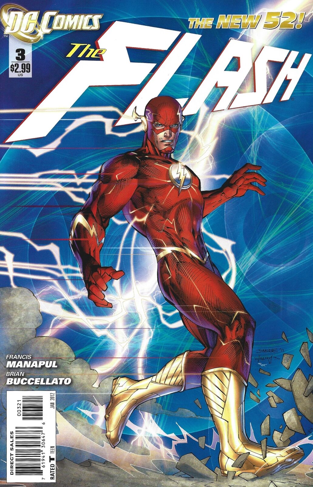 Flash #3 1:15 Jim Lee Variant DC New 52 2011
