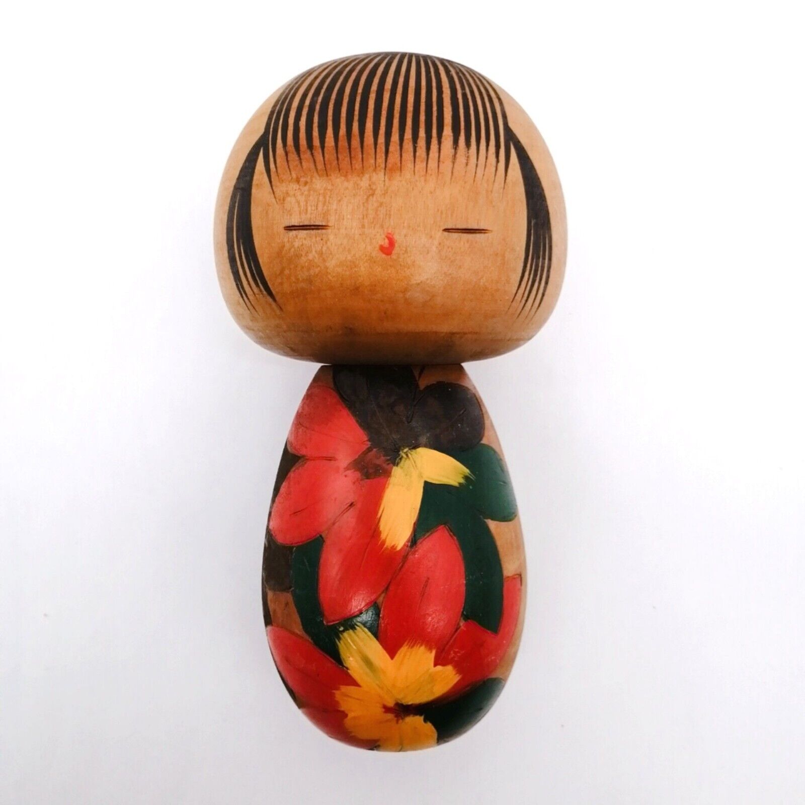 16.5cm Japanese Creative KOKESHI Doll Vintage Hand Painted Interior KOA777