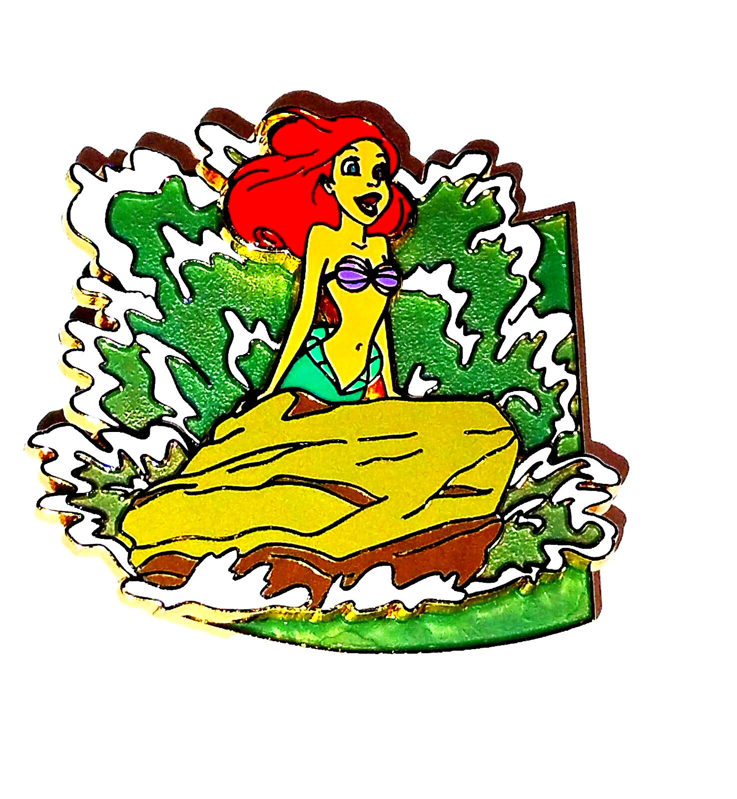 Disneyland The Little Mermaid Surprise Puzzle Series Ariel On Rock Pin # 107704