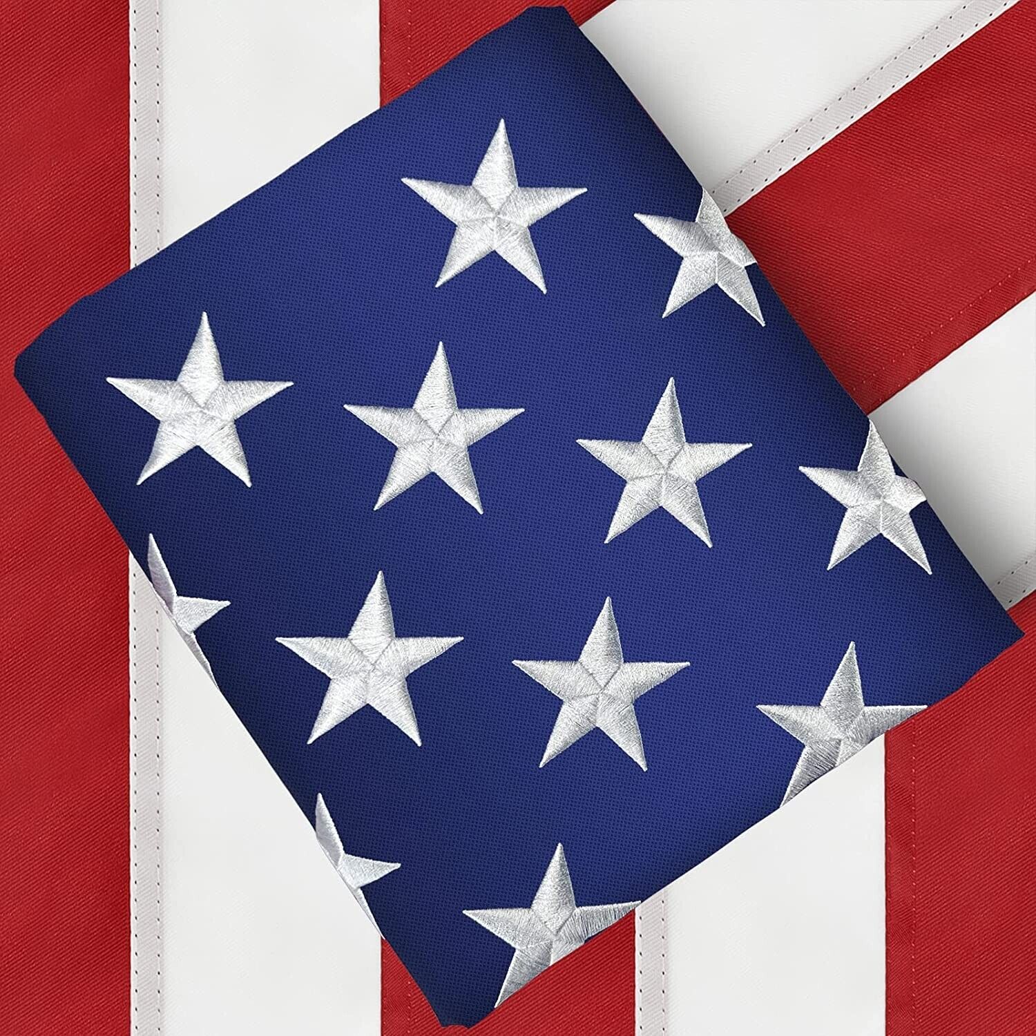 American Flag 3x5 FT for Outdoor, Heavy Duty Polyester US Flag Embroidered Stars