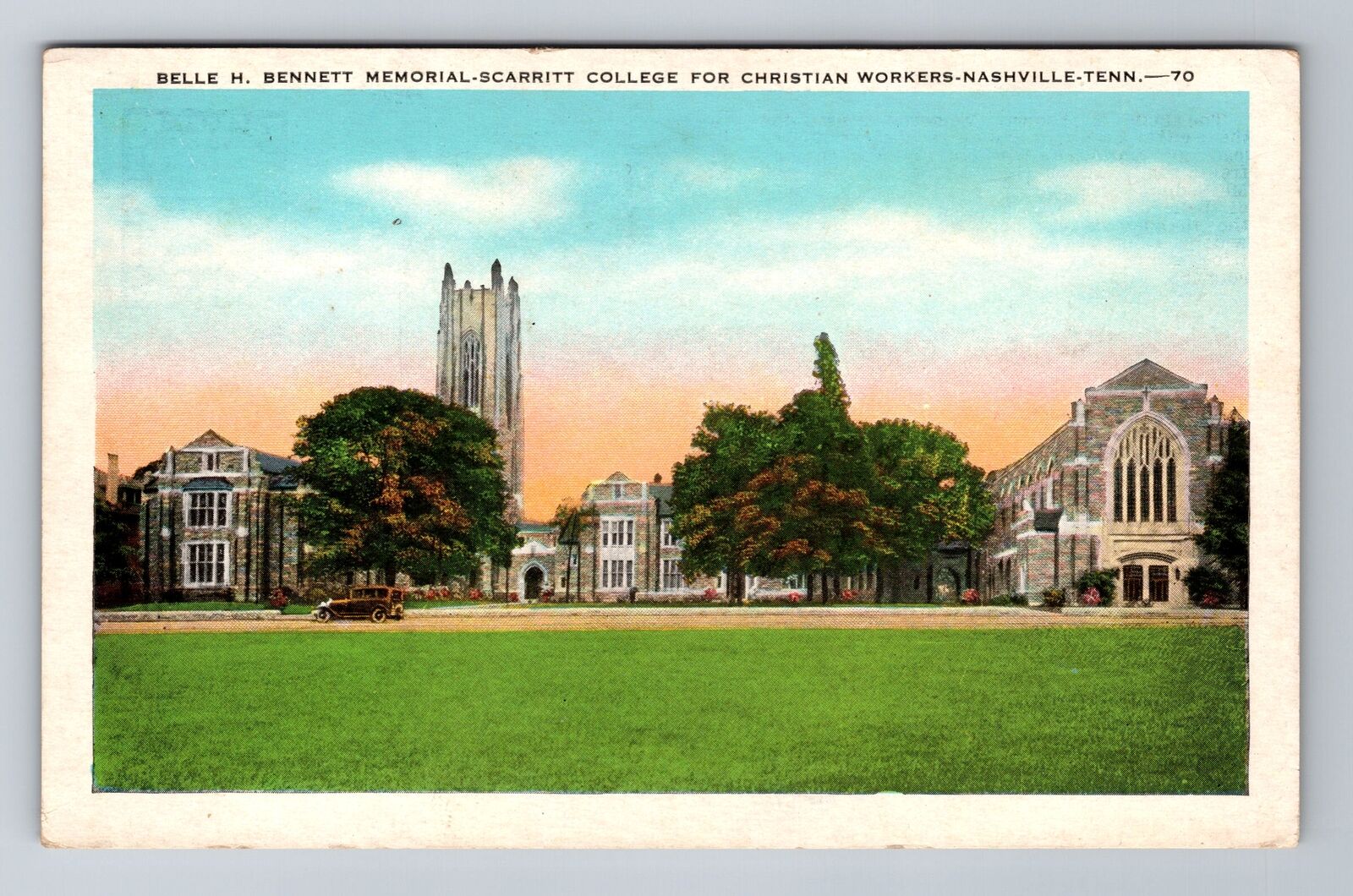 Nashville TN-Tennessee, Belle Bennett Scarritt College, Vintage Postcard