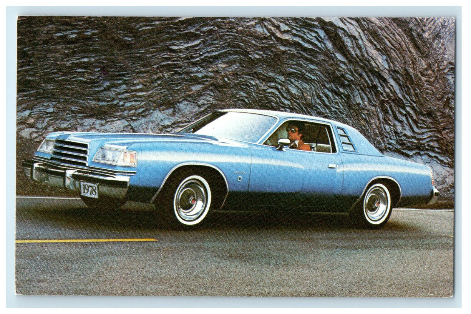 c1970s Blue Magnum XE with 318 CID V-8 Engine and Other Features Postcard