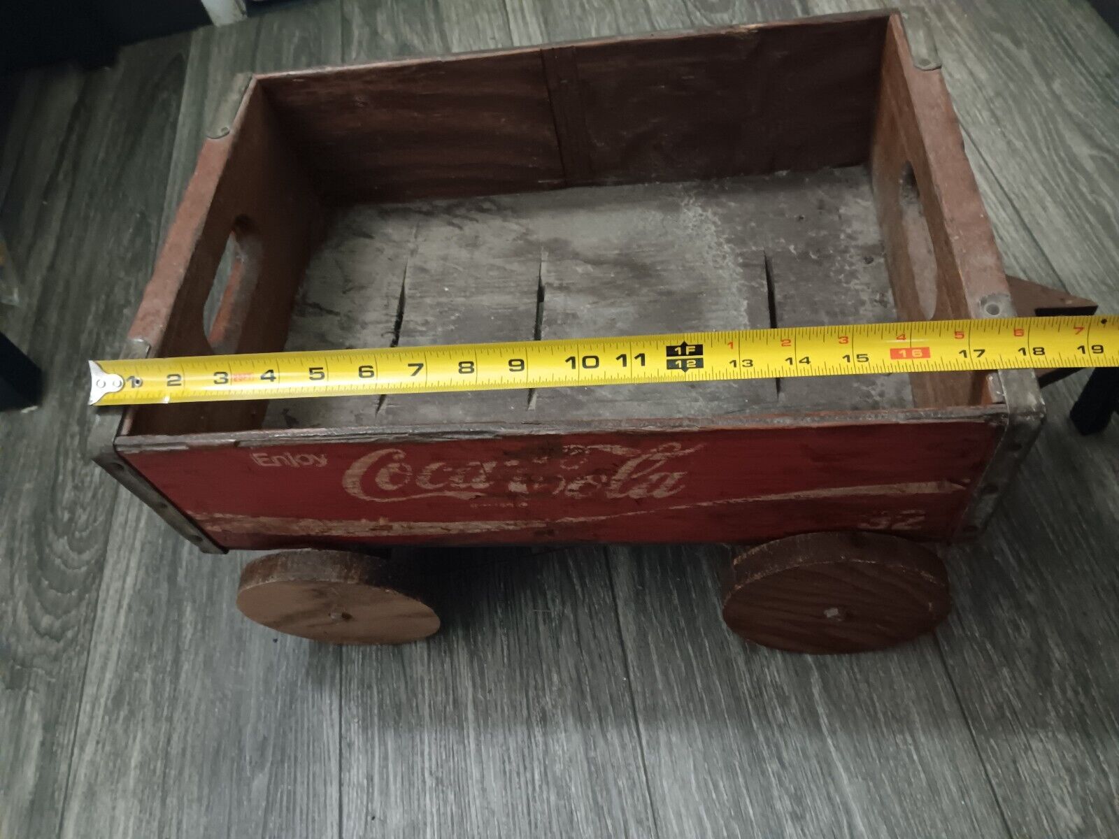 Vintage - Wooden Coca-Cola Crate Wagon