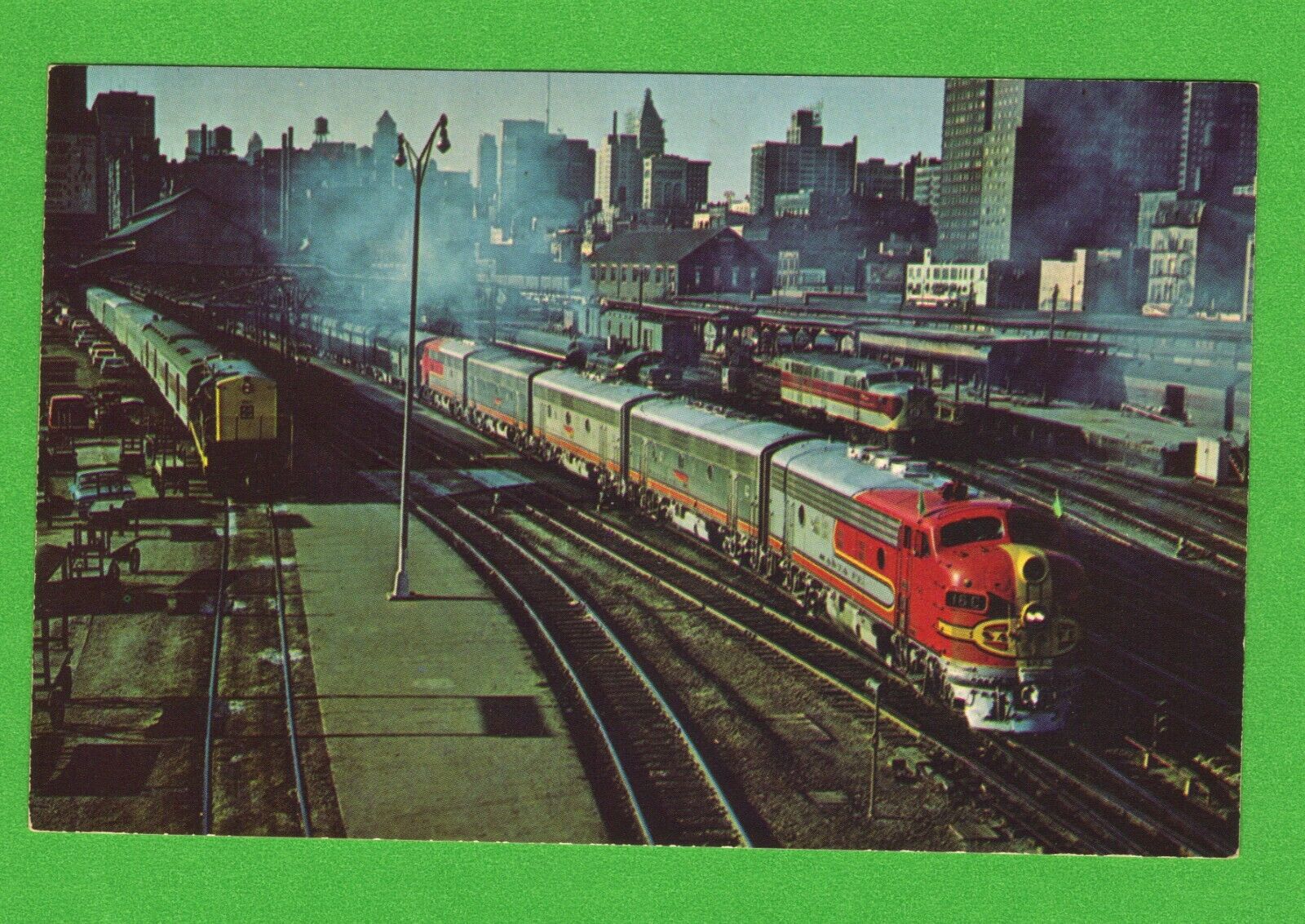 Train Locomotive Vintage Postcard Santa Fe El Capitan (176)