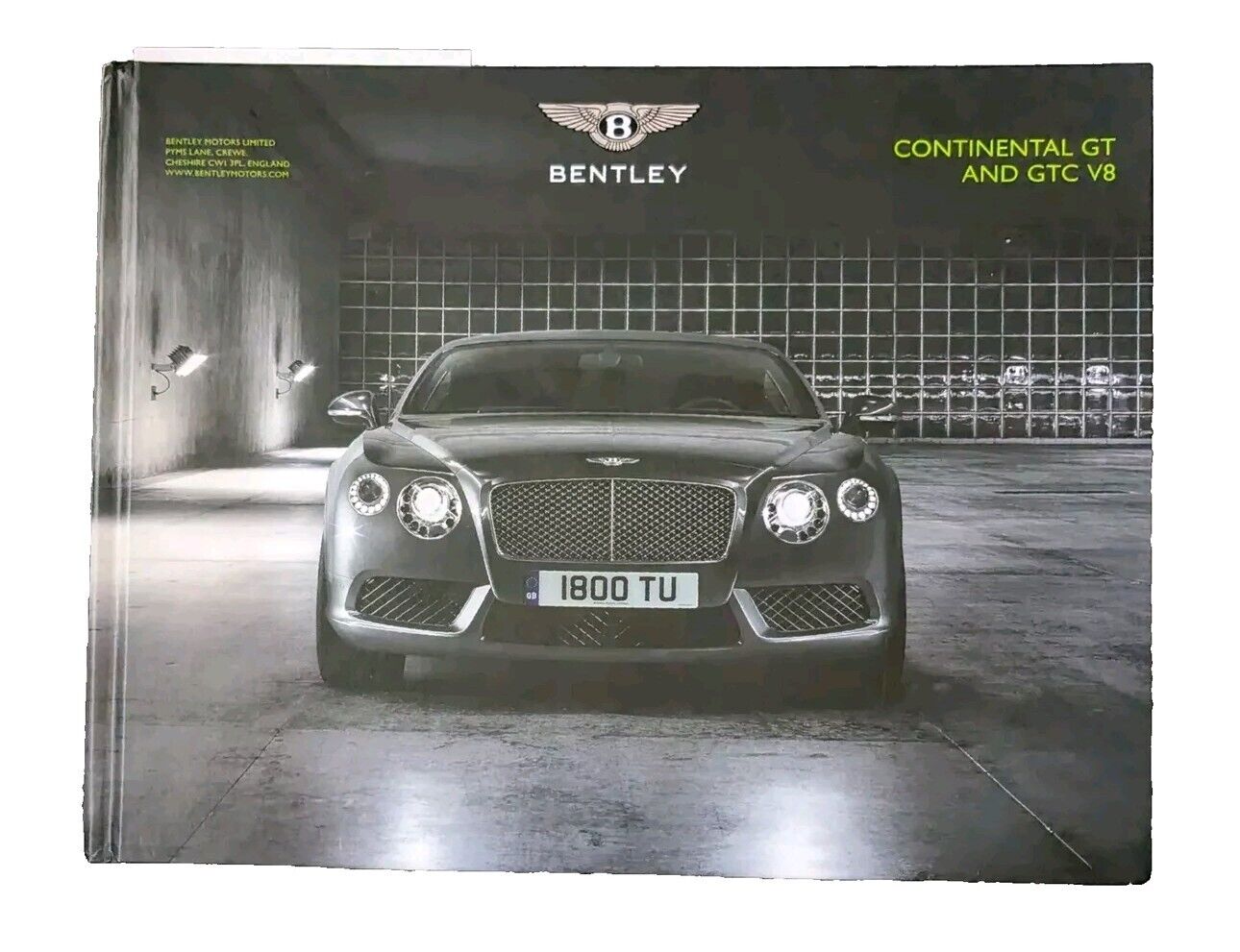 Bentley CONTINENTAL GT & GTC V8 Hardback Dealer Brochure Book w/Bonus Pictures