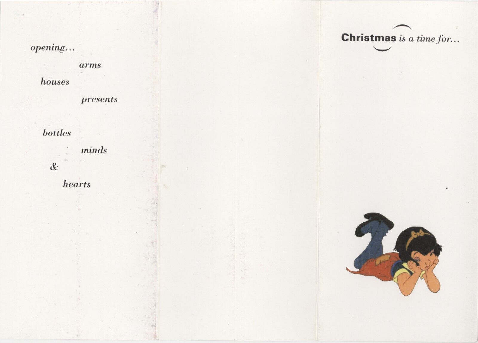 VINTAGE RARE Don Bluth - Sullivan Bluth Animation Studios Christmas Card