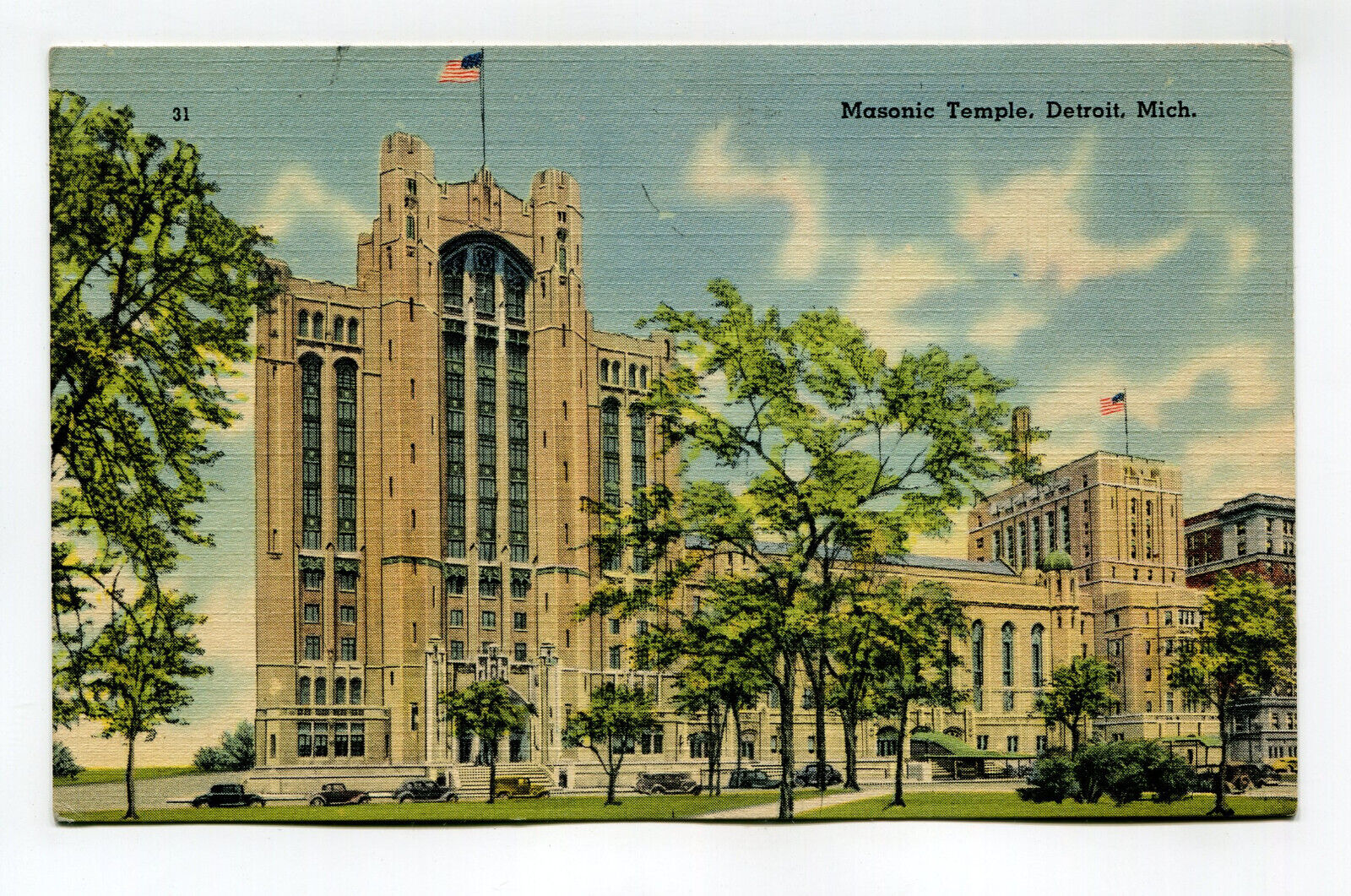 MASONIC TEMPLE DETROIT MICH LARGEST STRUCTURE DEVOTED TO MASONIC PURPOSES