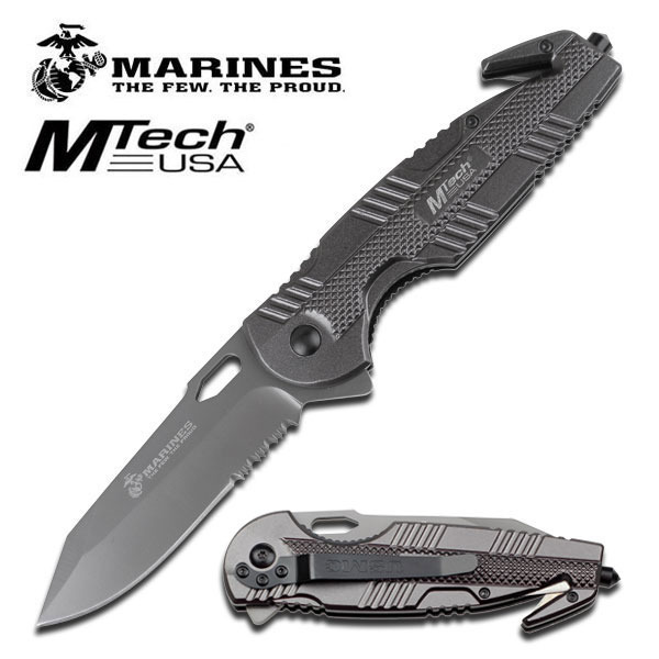 US MARINES SPRING ASSISTED RESCUE KNIFE