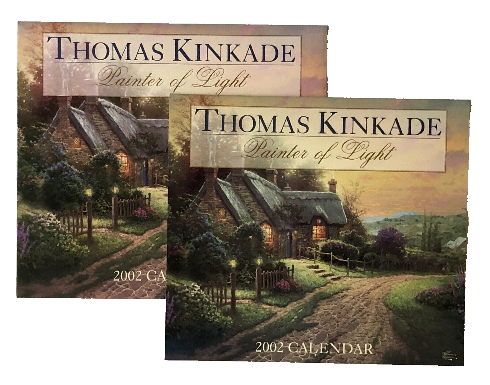 2002 Thomas Kinkade Calendar Painter of Light Scripture Large Wall Format