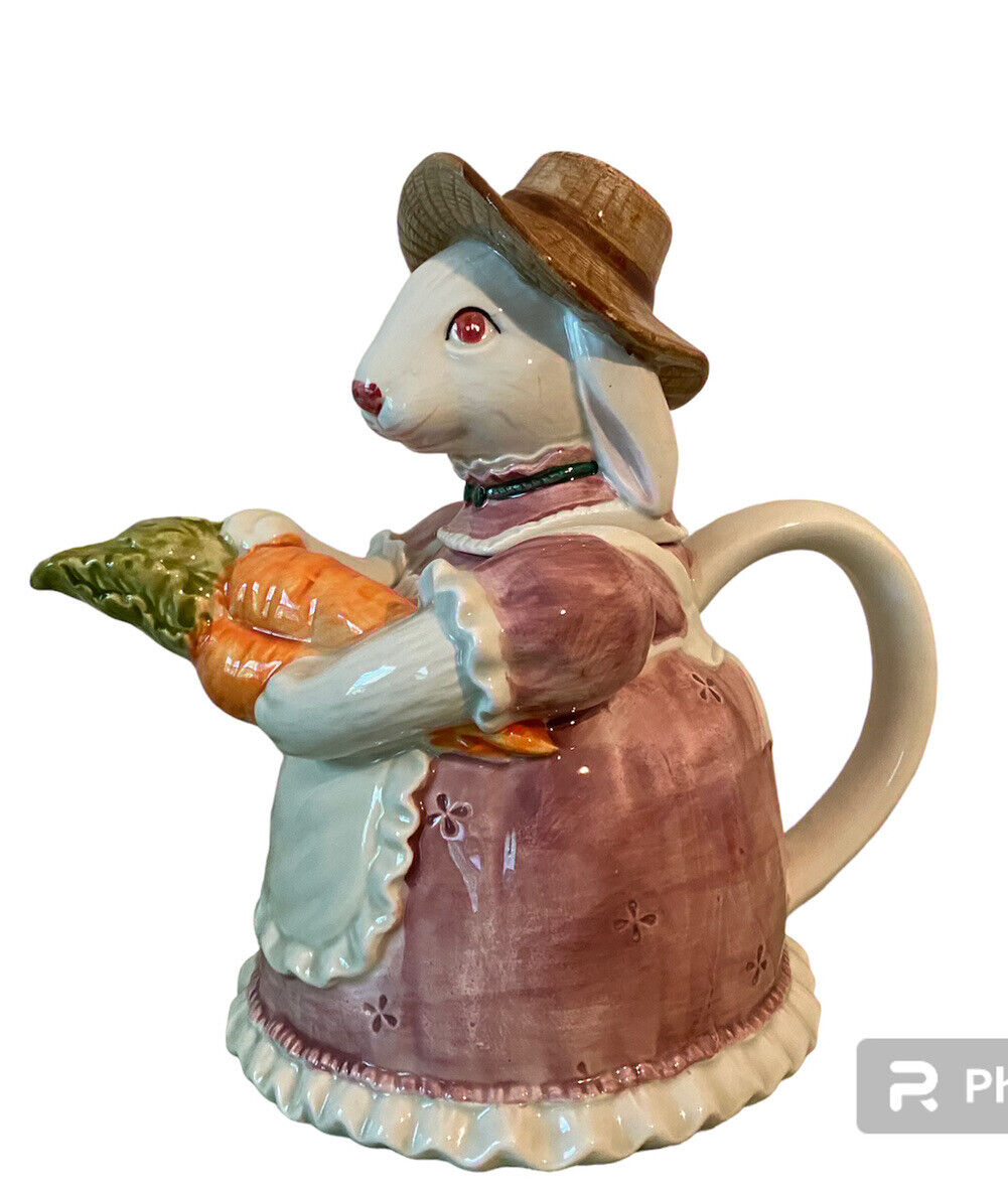 OTAGIRI  Beatrix Potter Style Bunny Rabbit Tea Pot Made In Japan