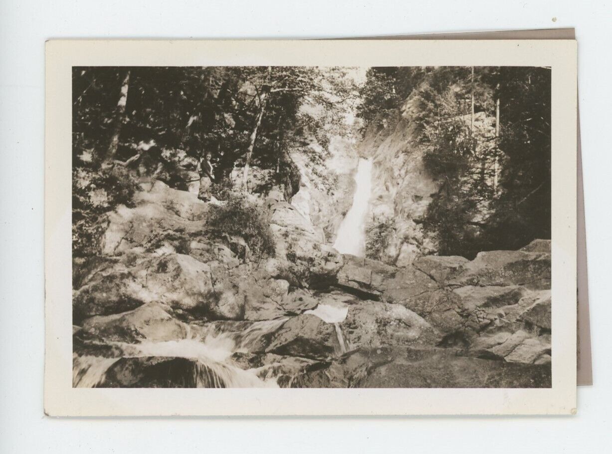 Vintage Photo Historic White Mountains Glen Ellis Falls Trails Gorham NH 1930s