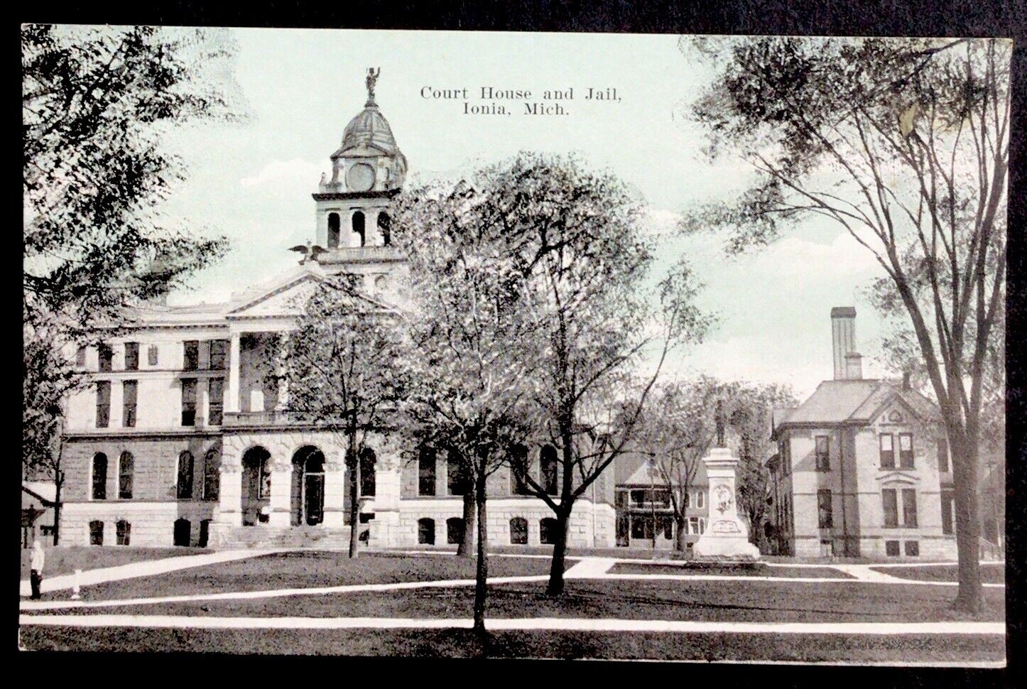 Ionia Michigan Court House And Jail Postcard
