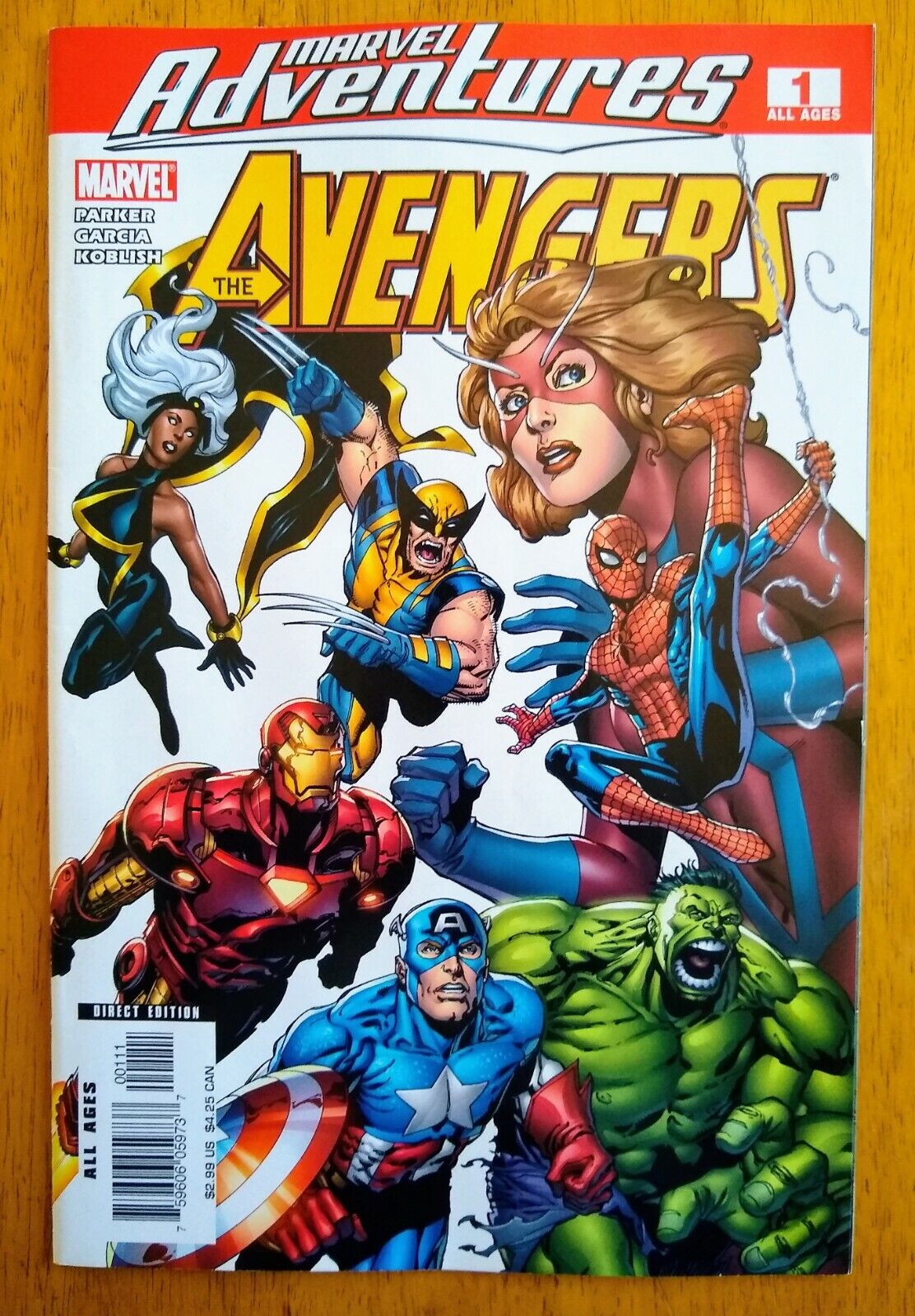 Marvel Adventures -The Avengers #1 MCU Comic Book 2006 Parker, Garcia, Koblish.