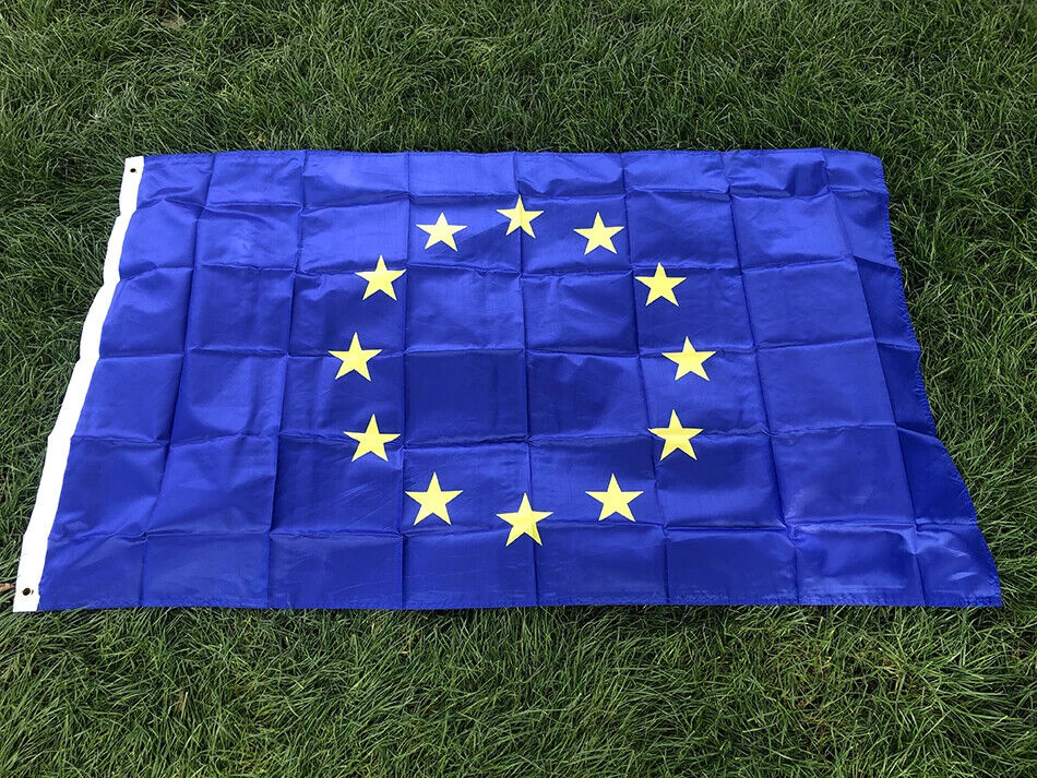 European Union Flag Europe EU Flag Euro Blue 3'x5' 90x150cm