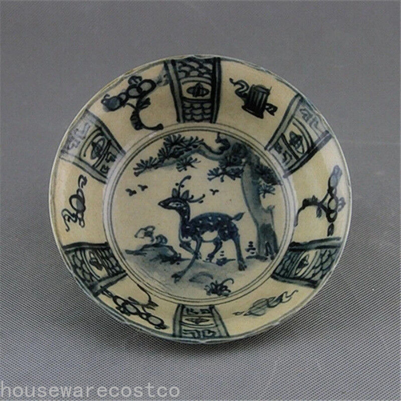 Exquisite Chinese Classical Blue White Porcelain Antique Bowl Auspicious Designs
