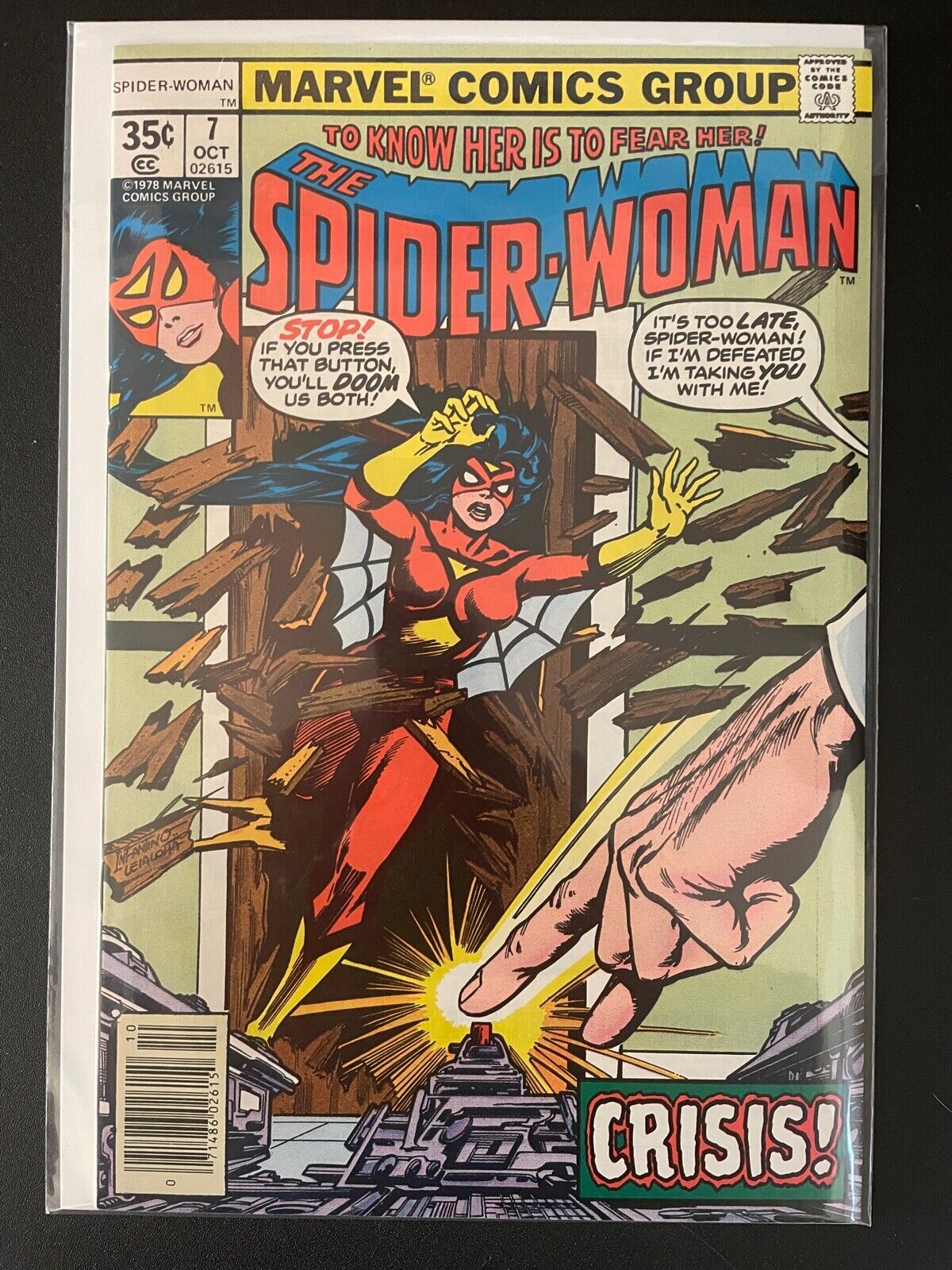 Spider-Woman vol.1 #7 1978 High Grade 9.4+ Marvel Comic Book D41-178