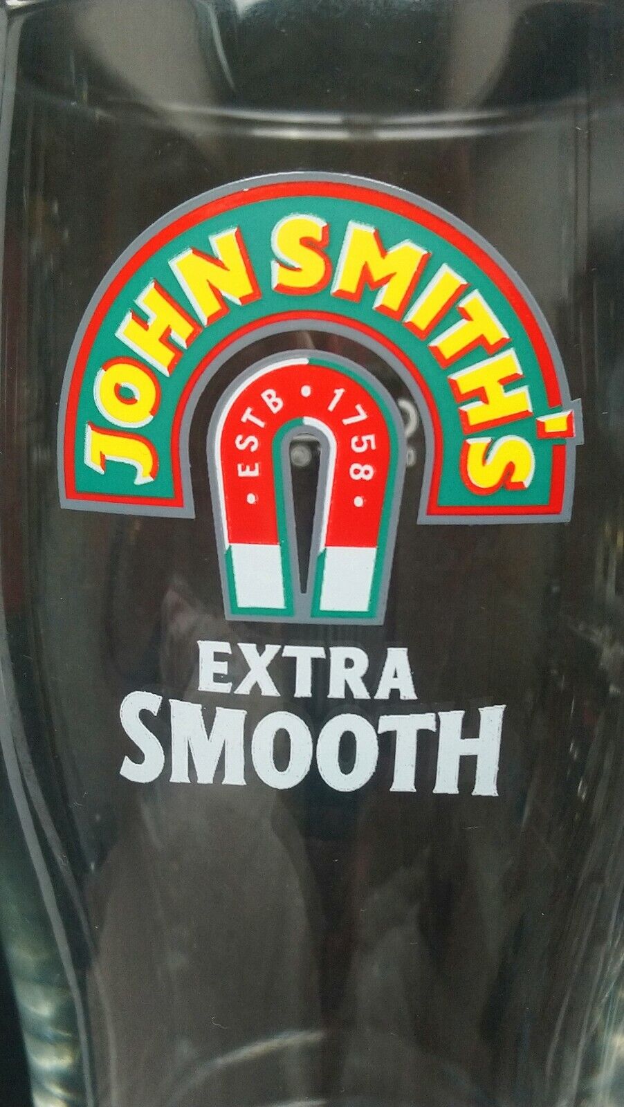 TWO JOHN SMITH\'S TADCASTER PINT GLASSES 336 GM BRAND NEW X 2 100% GENUINE 16 CM