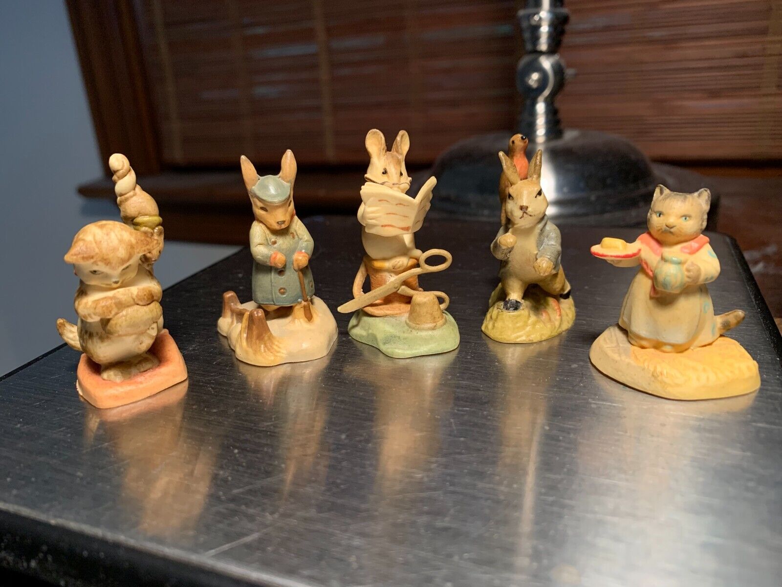 BEATRIX POTTER F. Warne Peter Rabbit Miniatures vtg 1980s ****issue with one