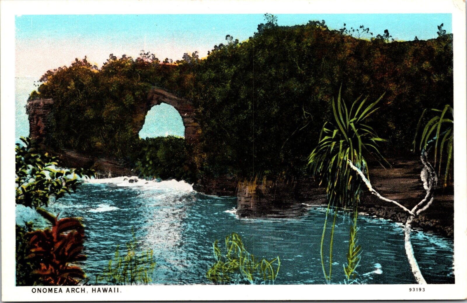 Onomea Arch in Hawaii HI Postcard Collapsed in 1956 B20