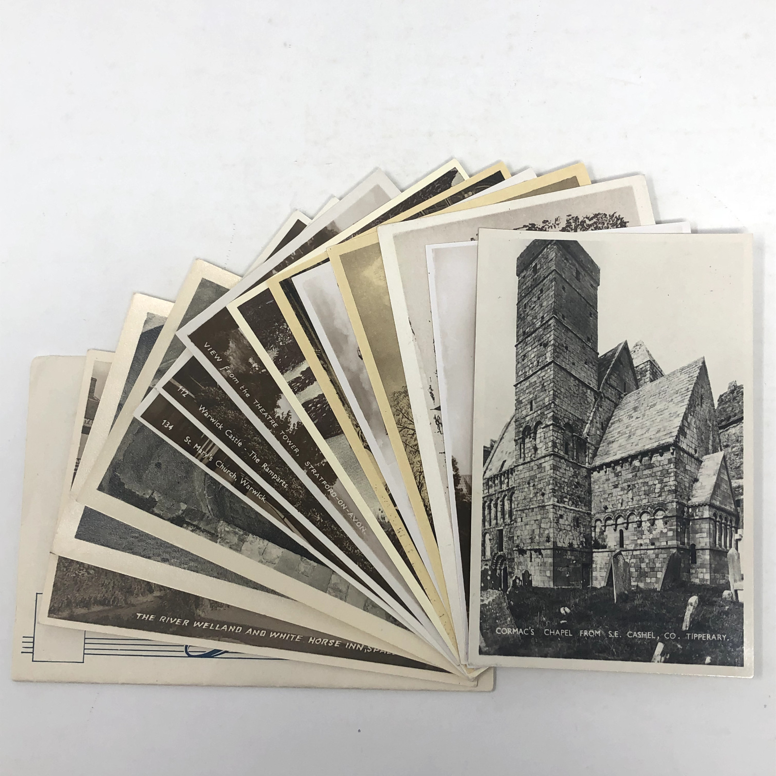 Lot of 13 Antique & Vintage Postcards Ireland and England, UK, Shakespeare RPPC