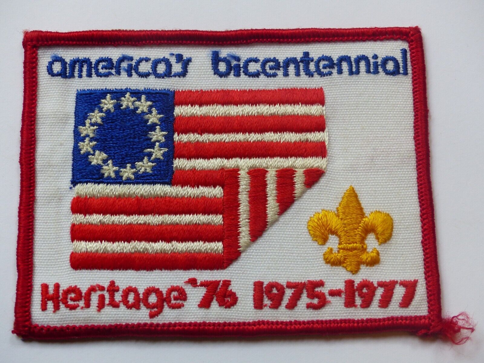 Unused America\'s Bicentennial Heritage \'76 1975 - 1977 Boy Scout BSA Flag Patch