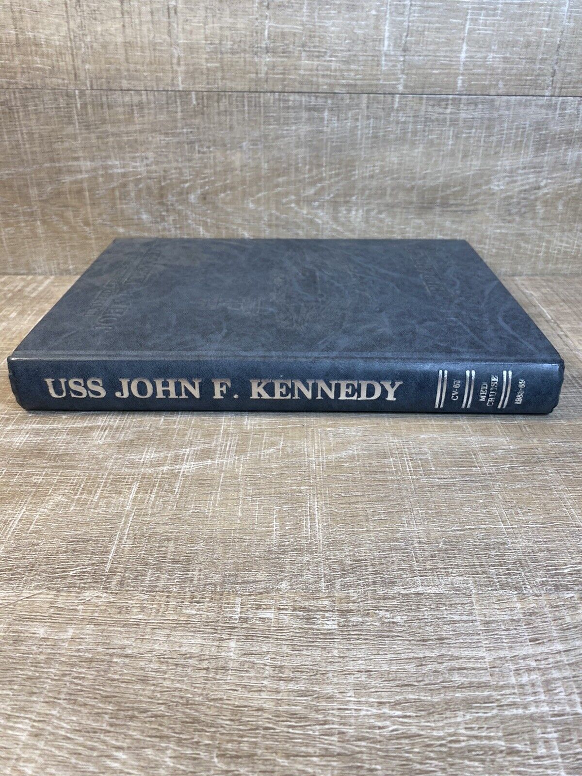 USS JOHN F. KENNEDY CV-67 MED CRUISE YEAR BOOK LOG 1988 - 1989 NAVY VTG COLD WAR
