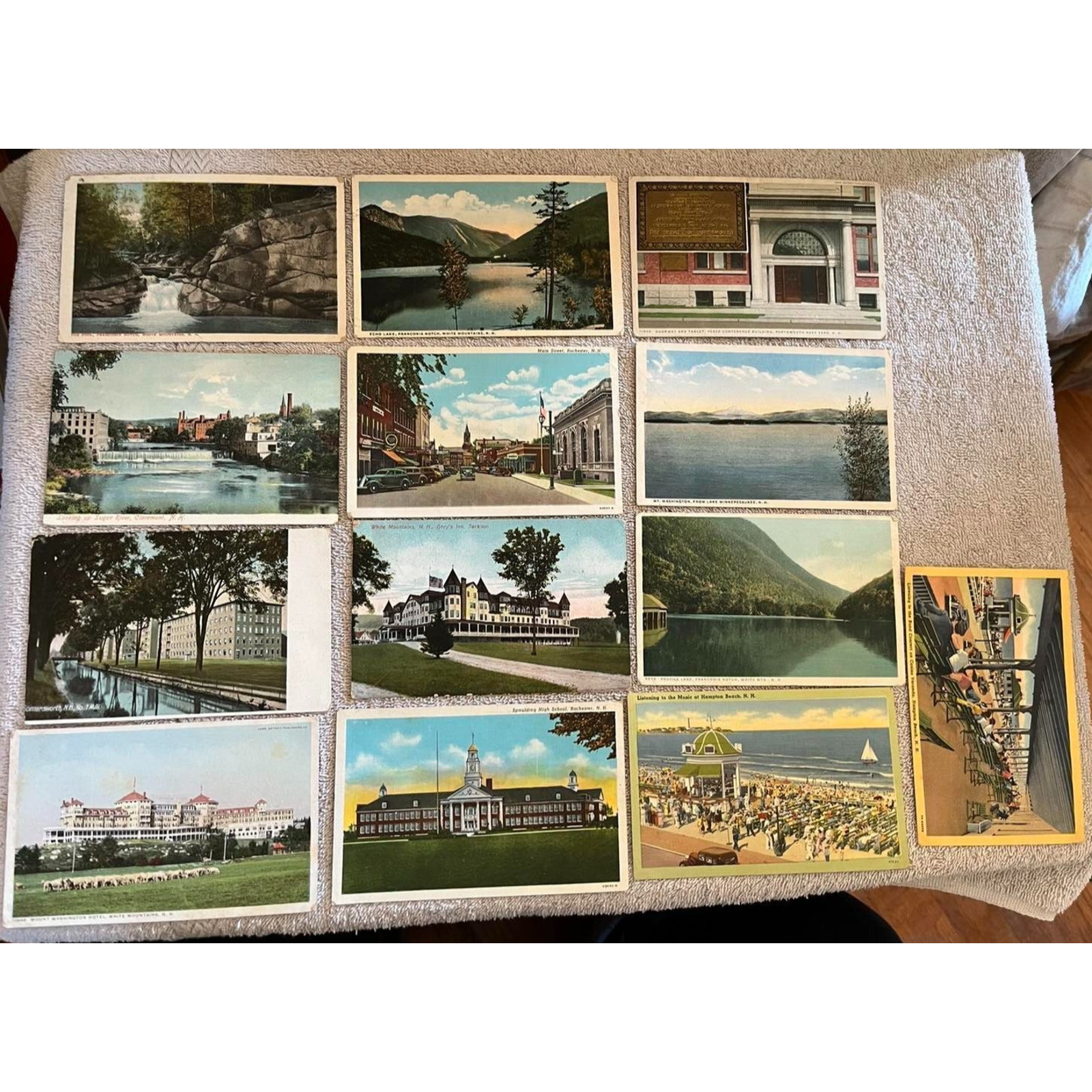 13 Vintage New Hampshire Postcard Lot 1900s-1940\'s