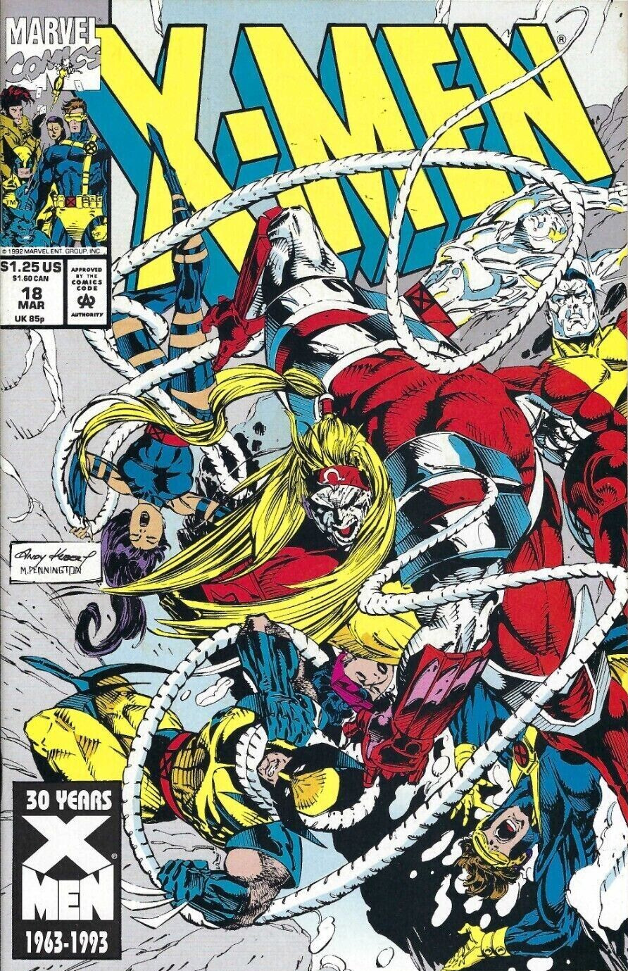 X-MEN #18 Omega Red Soul Skinner 1st Lord Nyoirin (1993 MARVEL COMICS ) VF+