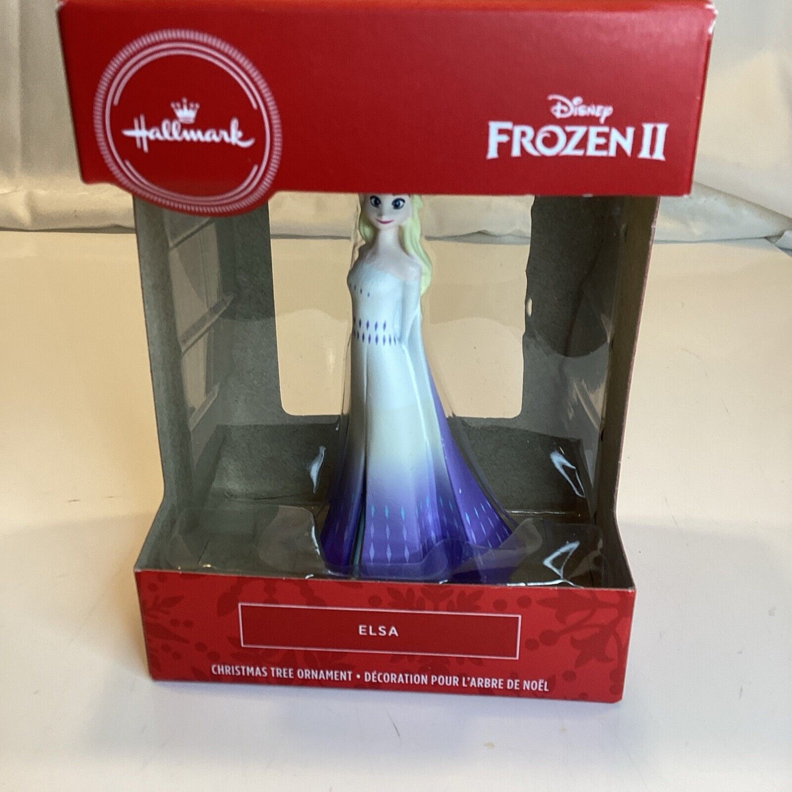 Hallmark Frozen II 2 Elsa Christmas Tree Ornament Disney Lavender Gown Dress New